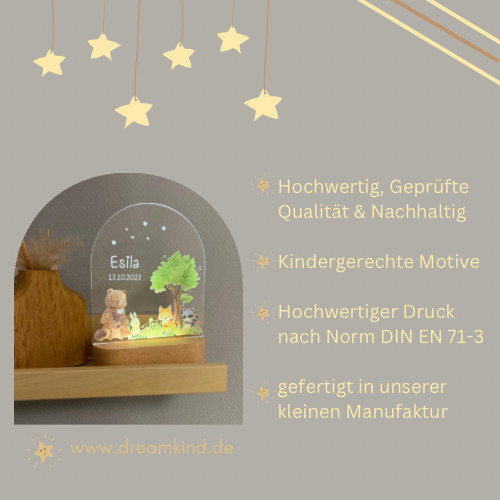 Personalisiertes Nachtlicht
